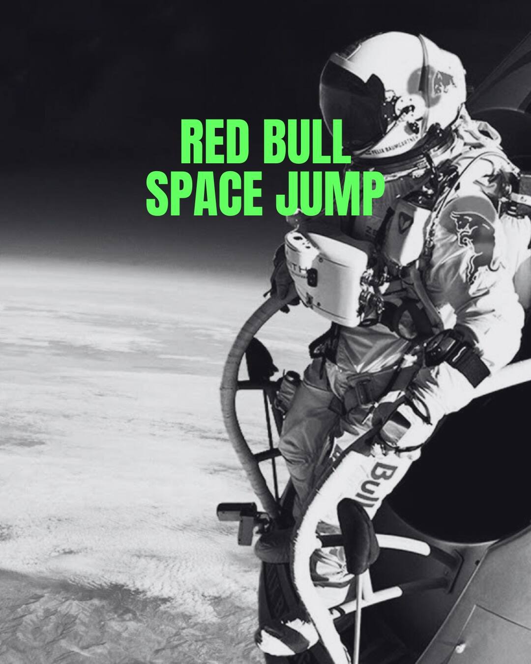 Felix Baumgartner preparing for his space jump with Red Bull.